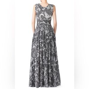 Diane Von Furstenberg Black and White Maxi Dress